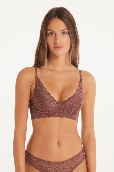 Brown Organic Lace Super Push-Up Bra, 5701_872V, large image number 1