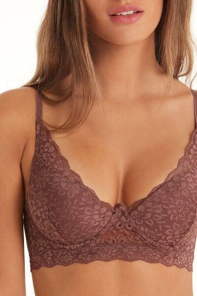 Brown Organic Lace Super Push-Up Bra, 5701_872V, large image number 3