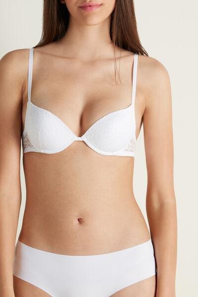 White Los Angeles Organic Lace Super Push-Up Bra, Women, , large image number 0