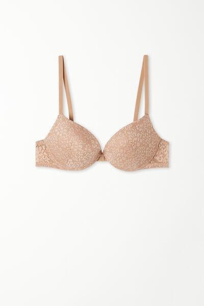 Beige Super Push-Up Bra, , large image number 4