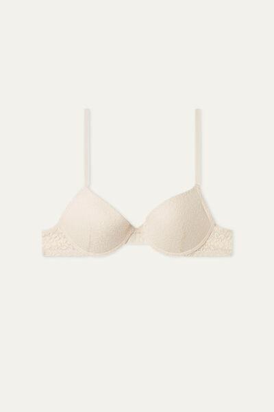Cream Super Push-Up Bra, , large image number 4