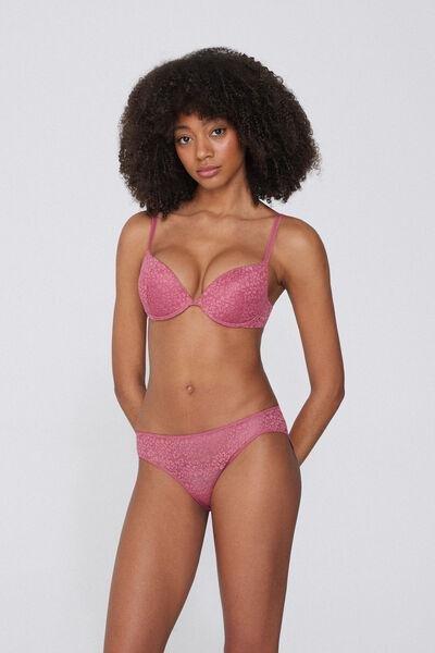 Pink Super Push-Up Bra, 5701_322Y, large image number 0