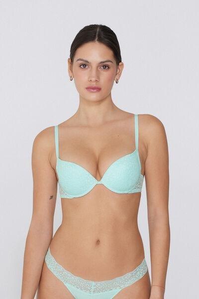 LIGHT BLUE MINT Los Angeles Organic Lace Super Push-Up Bra, 5701_513W, large image number 1