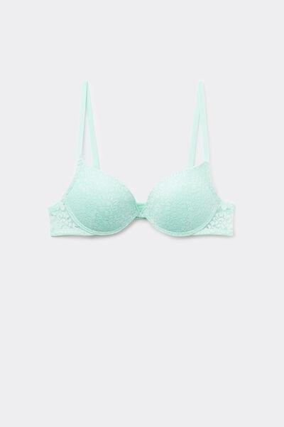 LIGHT BLUE MINT Los Angeles Organic Lace Super Push-Up Bra, 5701_513W, large image number 4