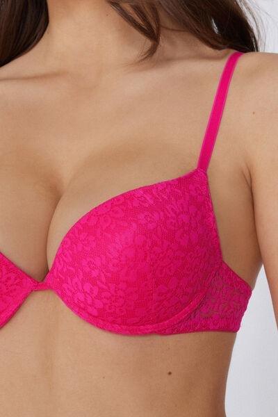 Pink Organic Lace Super Push-Up Bra, 5701_545Y, large image number 3