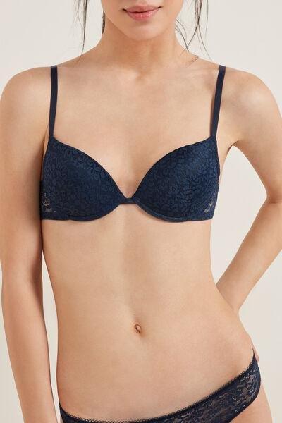 Blue Super Push-Up Bra, , medium