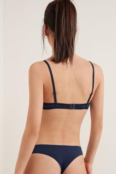 Tezenis Blue Los Angeles Organic Lace Super Push-Up Bra