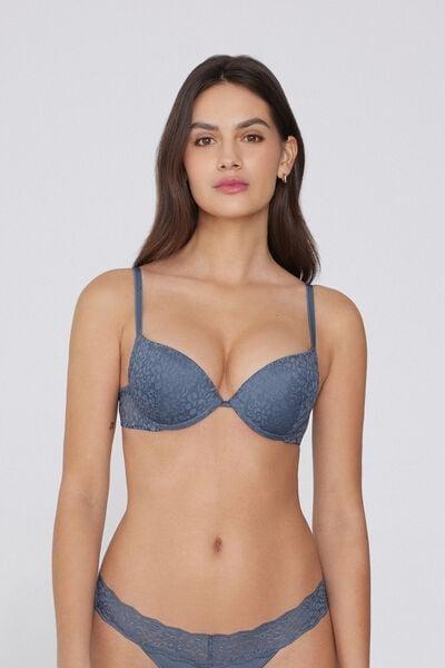 GALACTIC BLUE Los Angeles Organic Lace Super Push-Up Bra, 5701_730Y, large image number 0