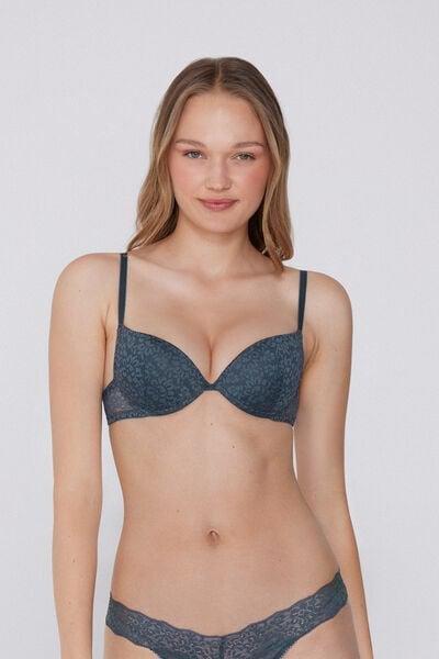 Grey Los Angeles Organic Lace Super Push-Up Bra, 5701_731Y, large image number 1