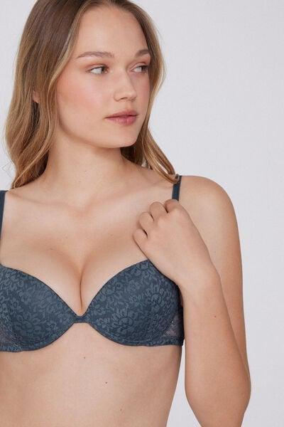 Grey Los Angeles Organic Lace Super Push-Up Bra, 5701_731Y, large image number 3