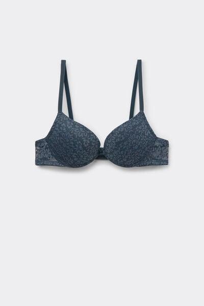 Grey Los Angeles Organic Lace Super Push-Up Bra, 5701_731Y, large image number 4
