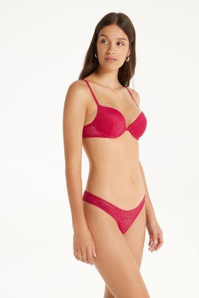 Pink Super Push-Up Lace Bra, 5701_871V, large image number 0