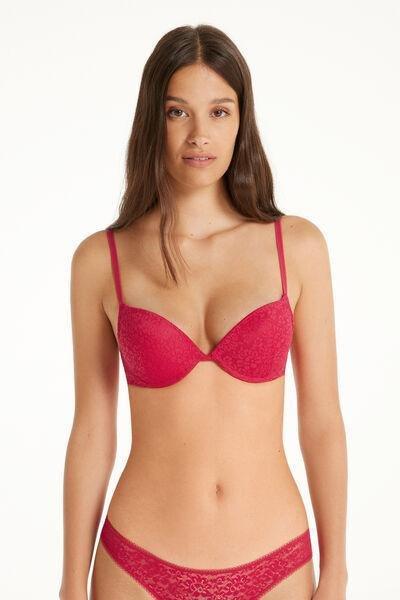Pink Super Push-Up Lace Bra, 5701_871V, large image number 1