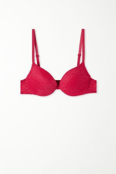 Pink Super Push-Up Lace Bra, 5701_871V, large image number 4