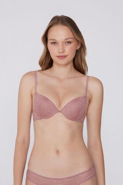 Pink Los Angeles Organic Lace Super Push-Up Bra, 5701_946Y, large image number 1