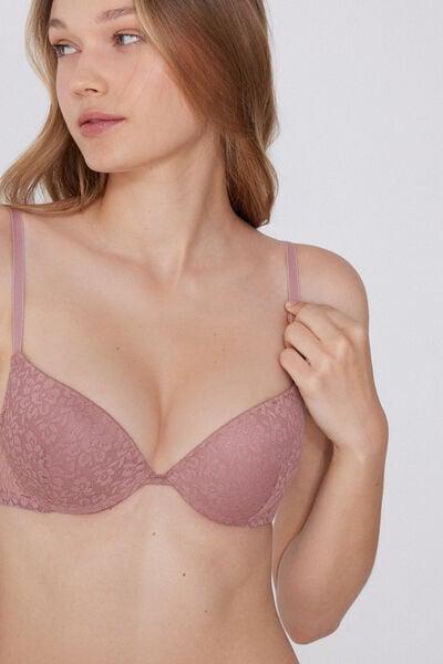 Pink Los Angeles Organic Lace Super Push-Up Bra, 5701_946Y, large image number 3