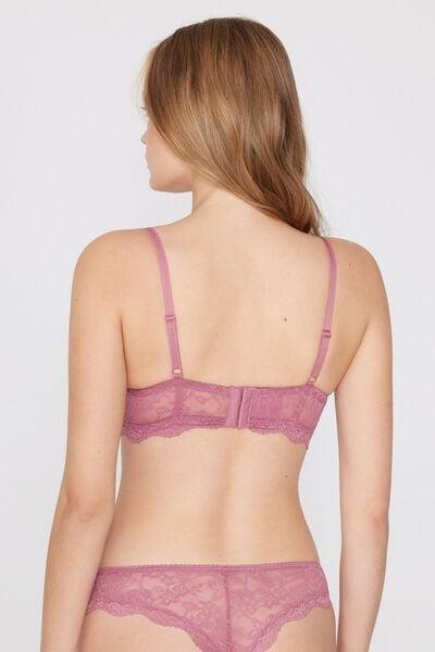 Pink Recycled Lace Super Push-Up Bra, 5701_179Z, large image number 2