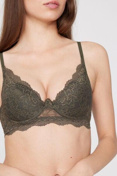 Green Malibu Recycled Lace Super Push-Up Bra, 5701_226Z, large image number 3