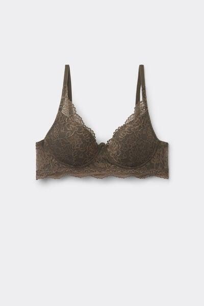 Green Malibu Recycled Lace Super Push-Up Bra, 5701_226Z, large image number 4