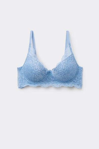 Blue Malibu Recycled Lace Super Push-Up Bra, 5701_393Z, large image number 4