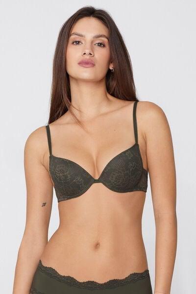 Green Los Angeles Recycled Lace Super Push-Up Bra, 5701_226Z, large image number 1