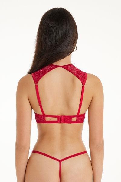 Red Los Angeles Red Roses Pois Super Push-Up Bra, , large image number 2