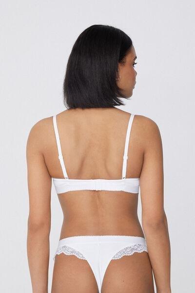 White Lounge Retreat Push-Up Bra, White, large image number 2