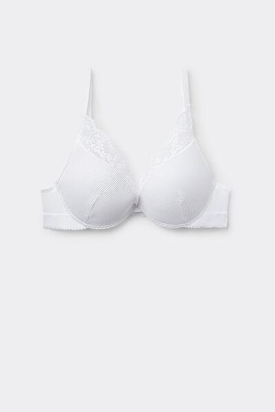 White Lounge Retreat Push-Up Bra, White, large image number 4