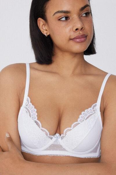 White Super Push-Up Bra, White, large image number 2