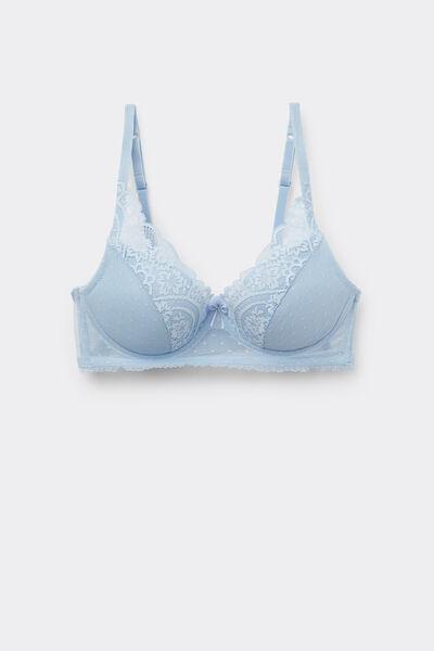 Blue Super Push-Up Bra, 5701_307Y, large image number 4