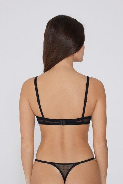 Black Amour Couture Push-Up Bra, Black, large image number 2