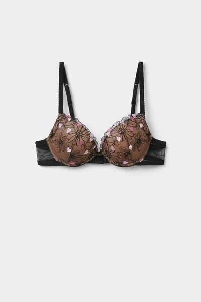 Black Amour Couture Push-Up Bra, Black, large image number 3