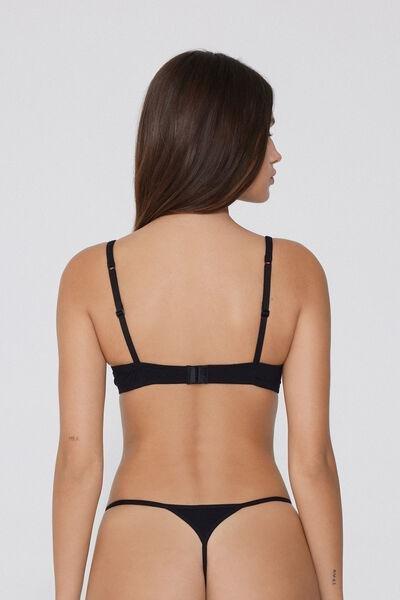 Black Los Angeles Light Touch Super Push-Up Bra, Black, large image number 2