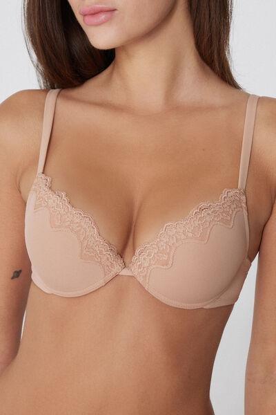 Beige Los Angeles Light Touch Super Push-Up Bra, , large image number 3
