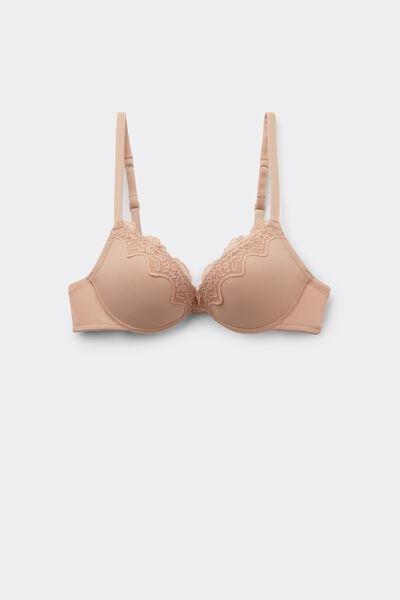 Beige Los Angeles Light Touch Super Push-Up Bra, , large image number 4