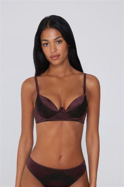 Black Secret Glow Super Push-Up Bra, 5701_158Z, large image number 1