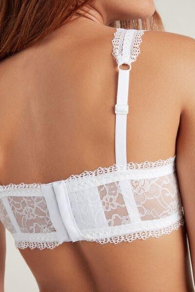 White Portofino Embroidery Bralette, , large image number 3