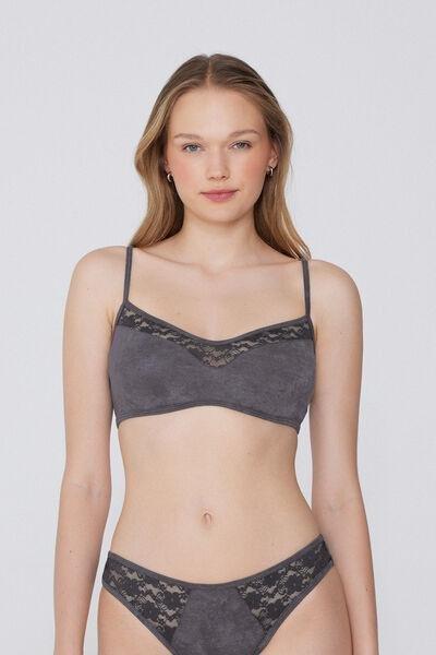 Grey Washed Dream Non-Padded Lace Bralette, 5701_810Y, medium