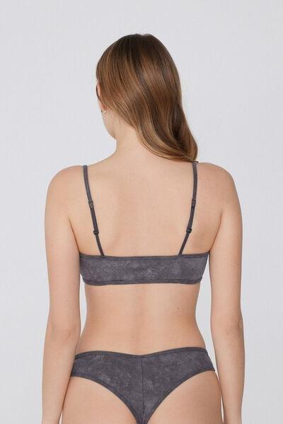 Grey Washed Dream Non-Padded Lace Bralette, 5701_810Y, large image number 2