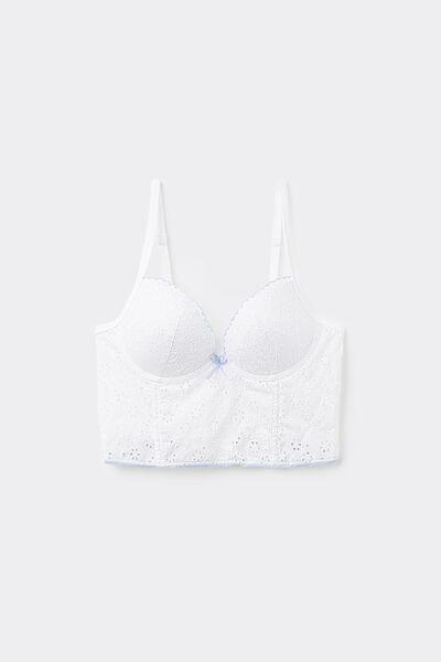 White Fairy Princess Push-Up Corset Bra, White, large image number 4