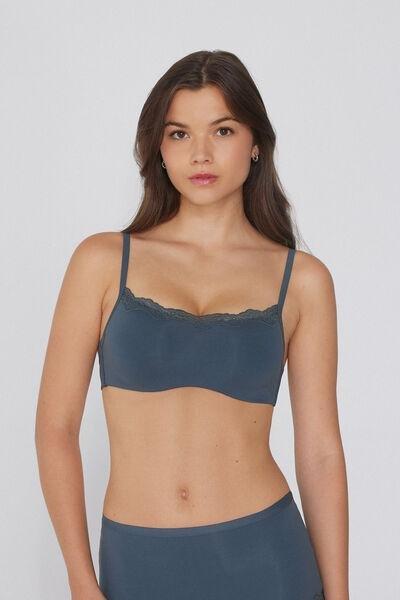Grey Light Touch Push-Up Bra, , large image number 0