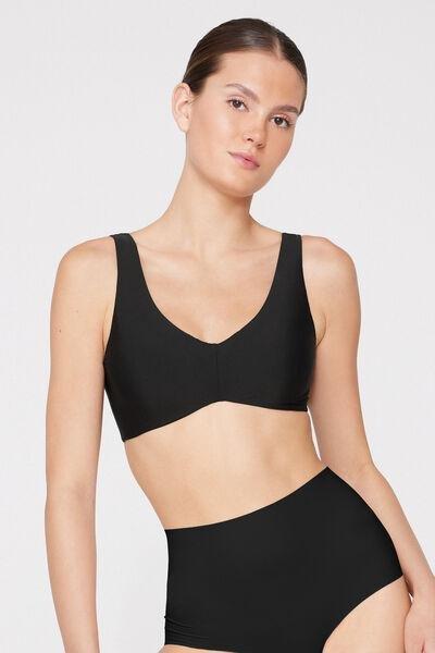 BLACK Shaping Bralette with Removable Cups, Black, large image number 1