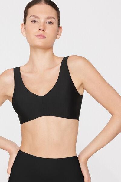 BLACK Shaping Bralette with Removable Cups, Black, large image number 3