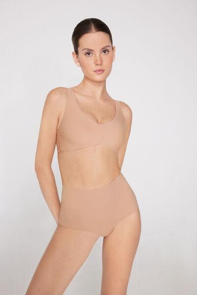 Beige Shaping Removable Cups Bralette, Natural Blush, medium