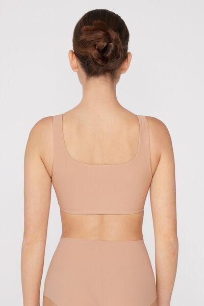 Beige Shaping Removable Cups Bralette, Natural Blush, medium