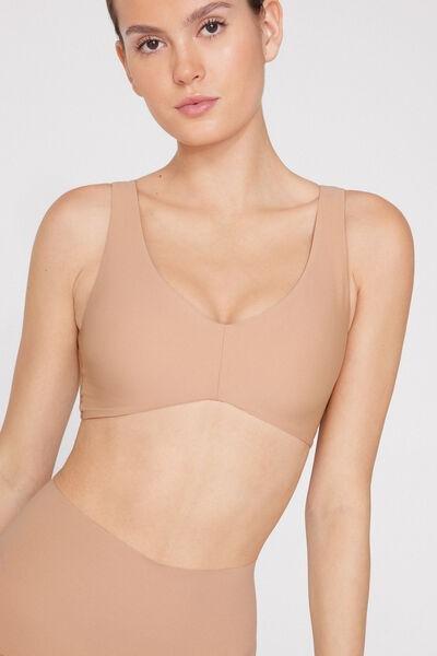 Beige Shaping Removable Cups Bralette, Natural Blush, large image number 3