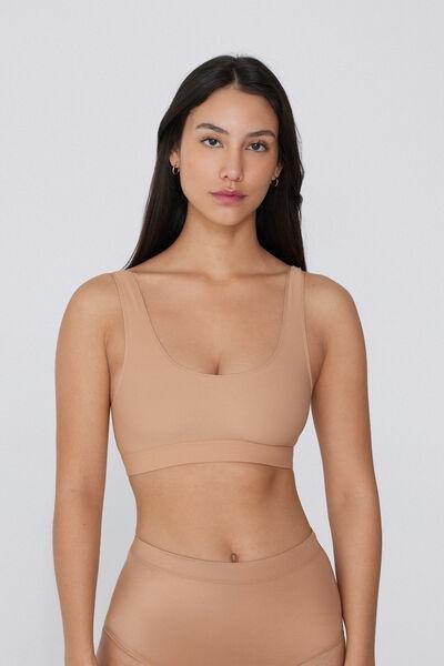 Beige Laser Cut Shaping Bra, Natural Blush, large image number 0