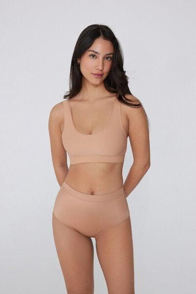 Beige Laser Cut Shaping Bra, Natural Blush, medium