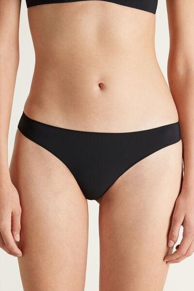 Black Microfibre Brazilian Briefs, Women, , large image number 0