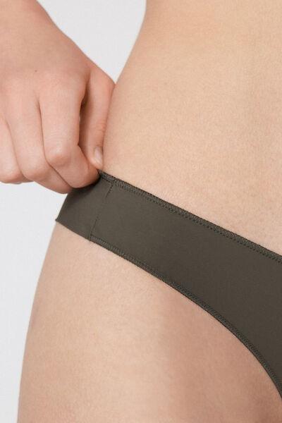 Green Recycled Microfibre Brazilian Briefs, 5701_226Z, large image number 1